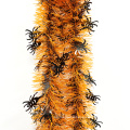 outdoor tinsel garland Halloween decorations customized with spiders ornament